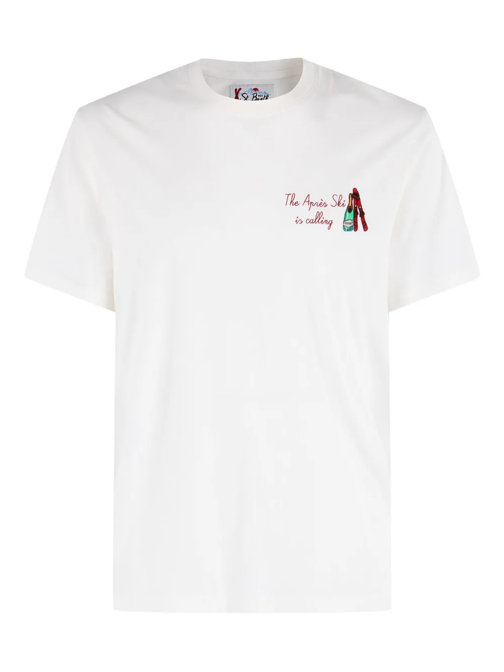 Mc2 Saint Barth Classic T Shirt In Warm Fabric In White