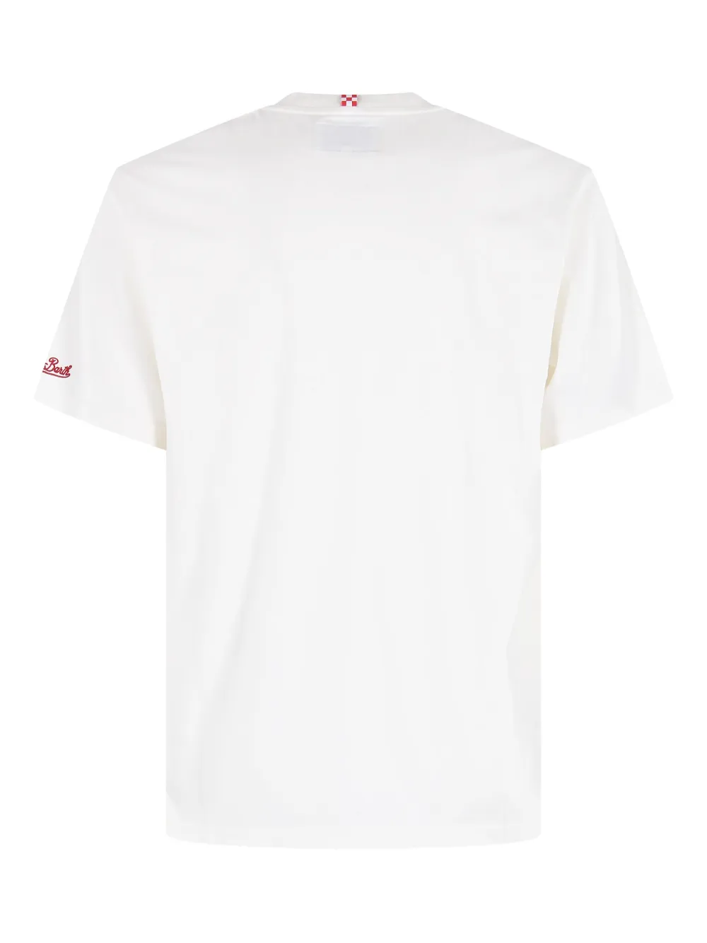 Mc2 Saint Barth Classic T Shirt In Warm Fabric In White
