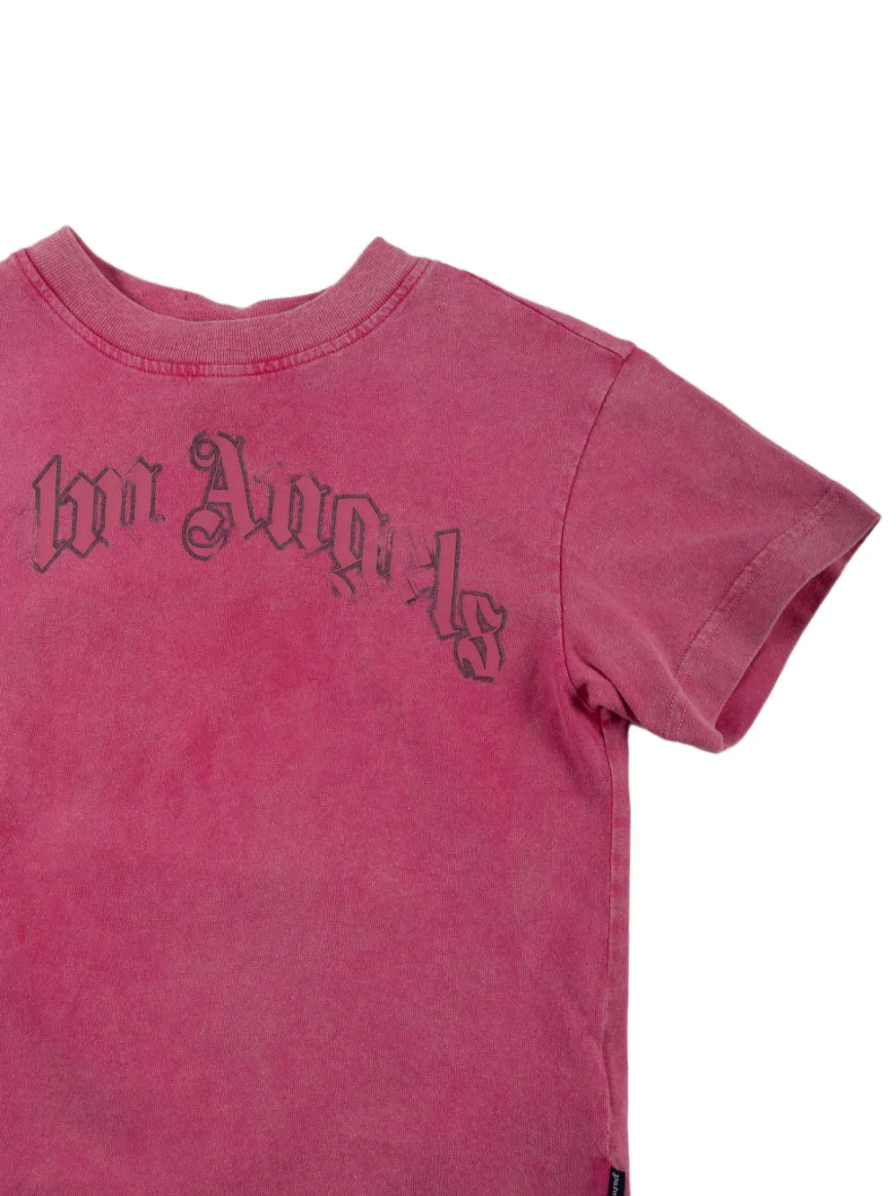 Palm Angels Kids T-shirt met logoprint Roze