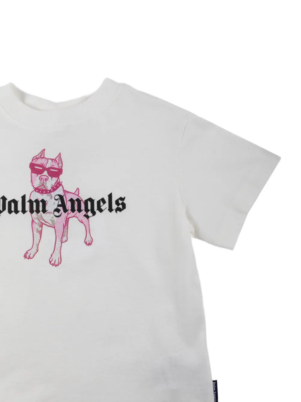  Palm Angels Kids Dog-print T-shirt - White 