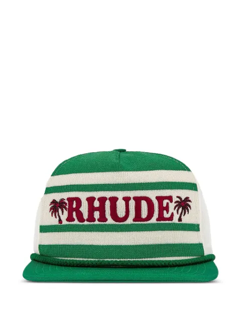 RHUDE Beach Club striped cap