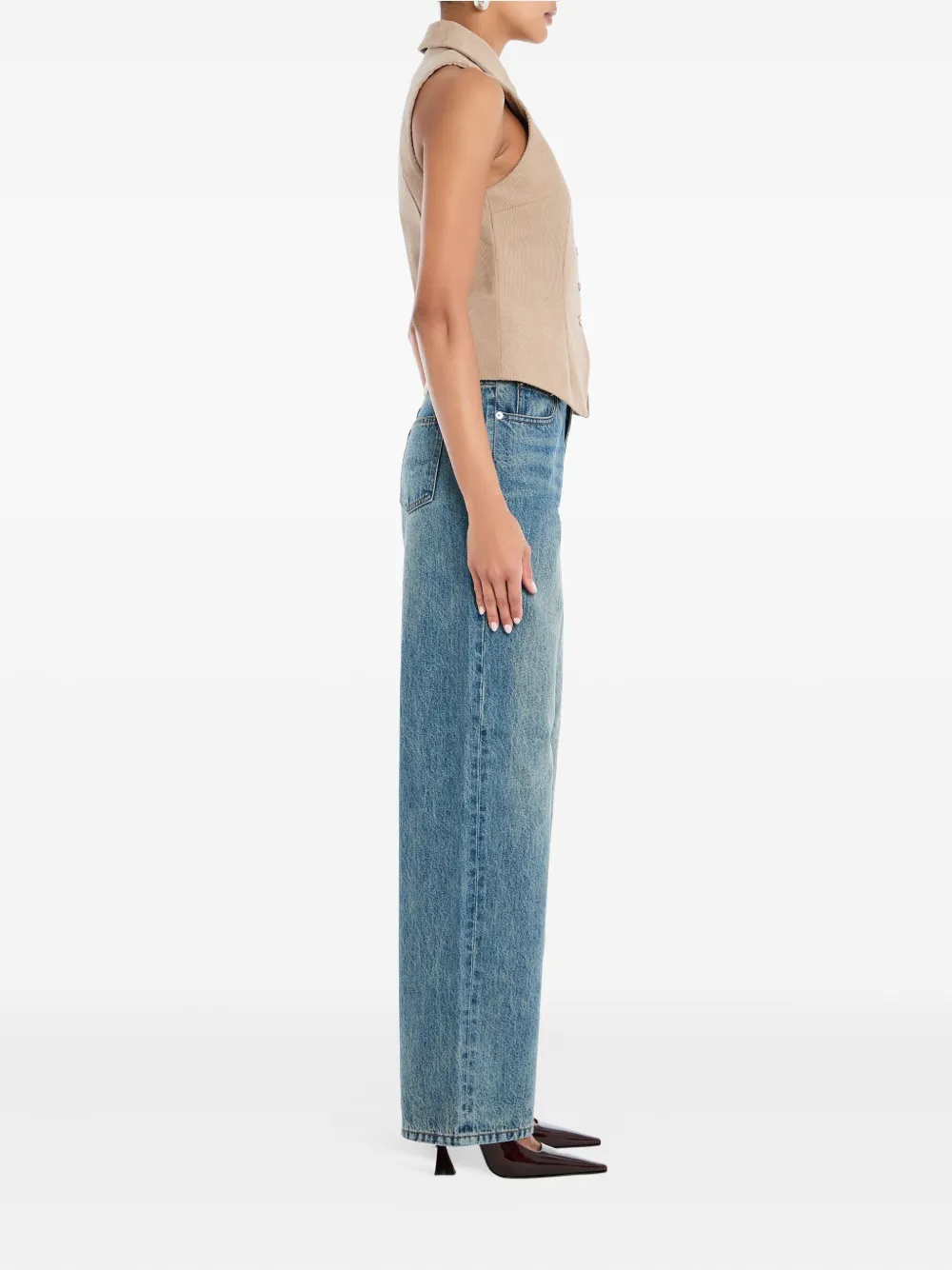 SEROYA Janie five-pocket denim jean - Blauw