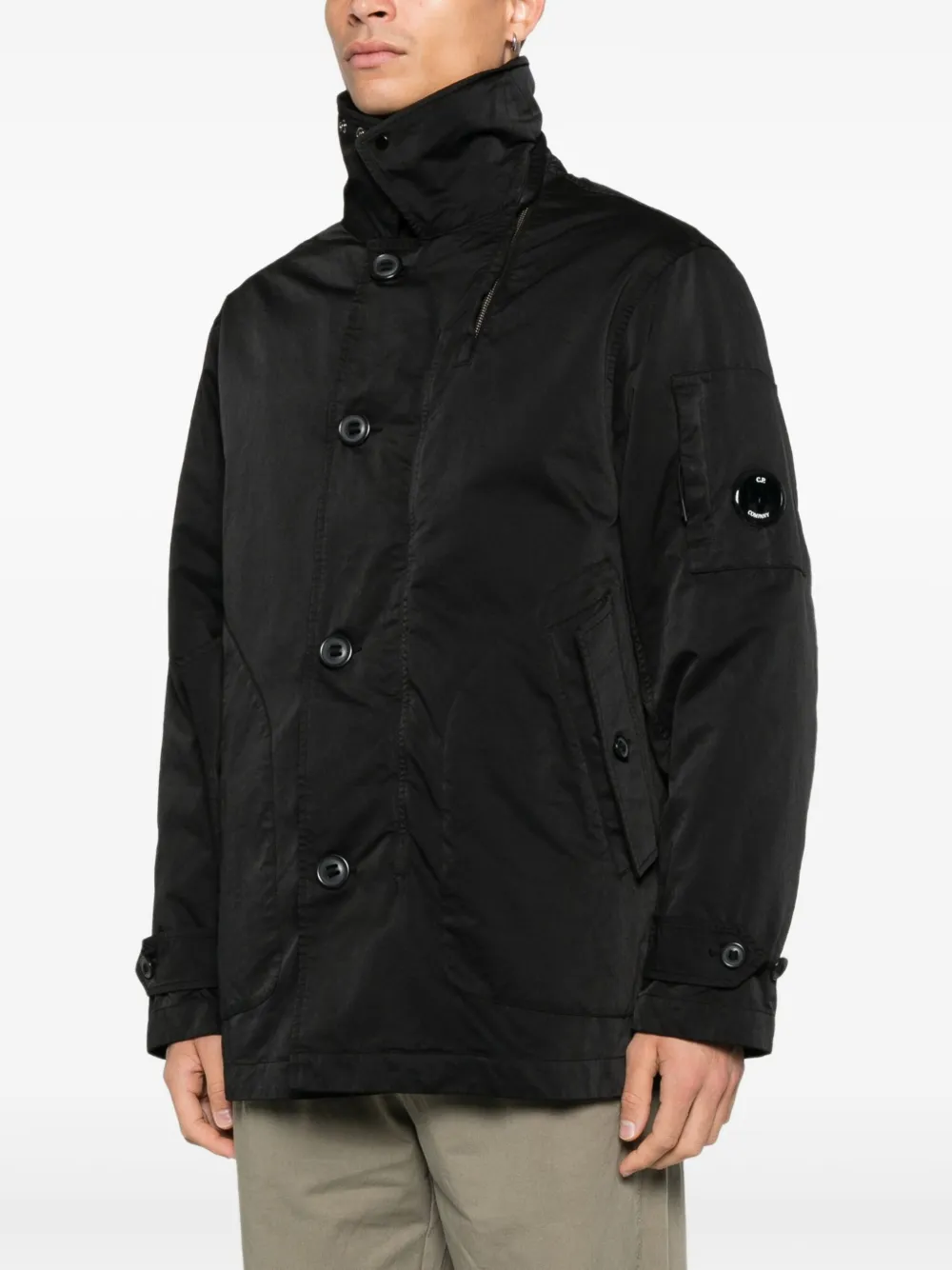 C.P. Company Jas met knopen Zwart