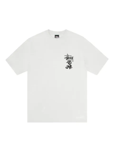 Stüssy playera con detalle de dragón