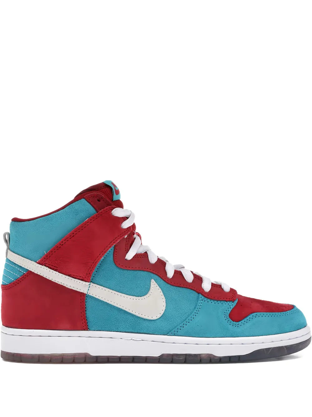 Nike Dunk High Premium SB high-top suede sneakers Rood