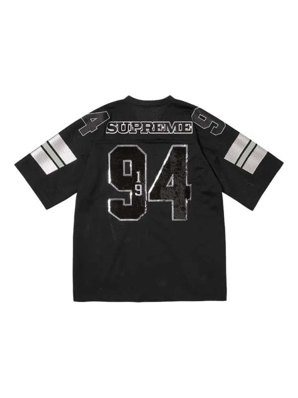 シャツ Supreme Spiderweb Football Jersey Black Supreme Spiderweb Football Jersey T-shirt | Black | FARFETCH SG