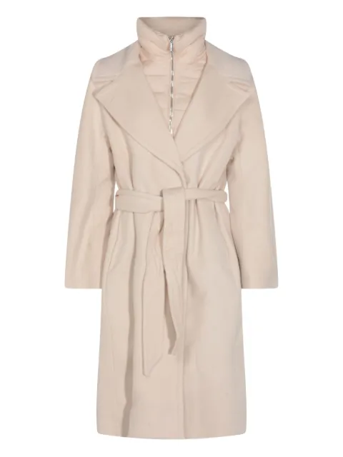 Moorer belted zip coat
