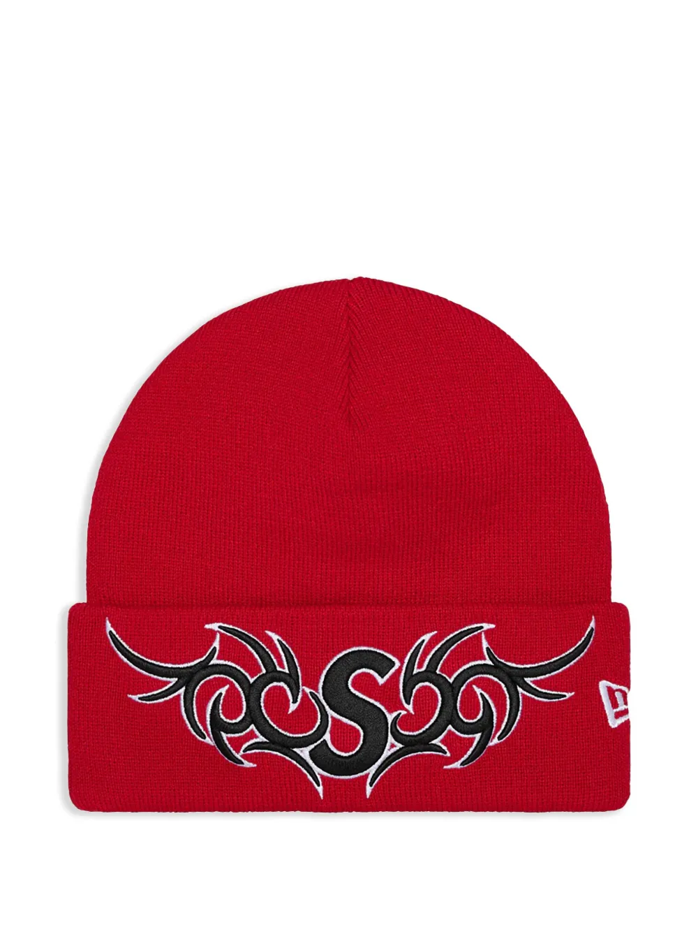 Supreme x New Era S beanie hat | Red | Image 1
