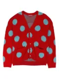 Supreme polka dot cardigan - Red