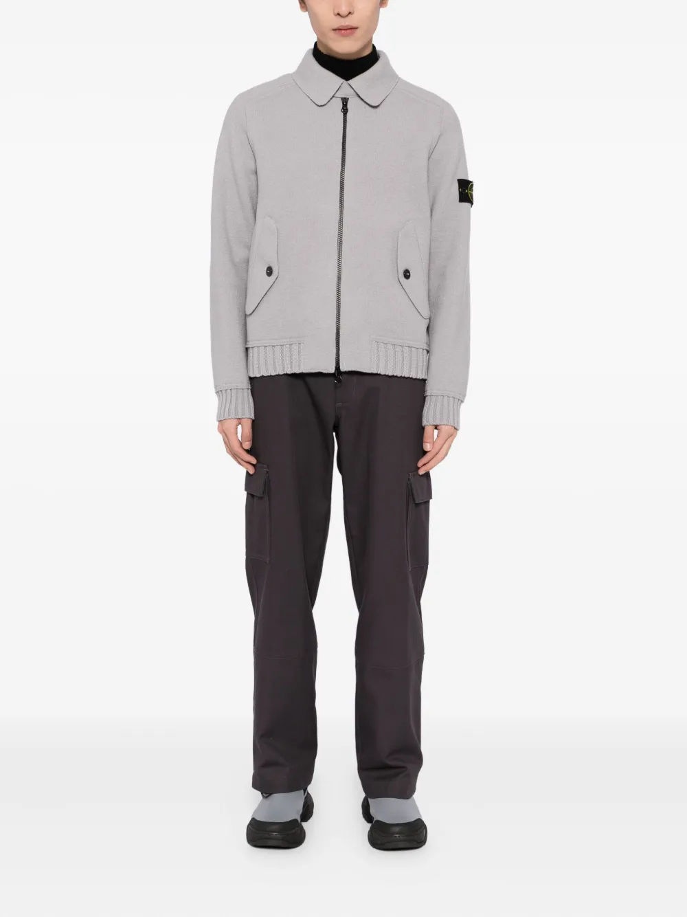 Stone Island felted wool cardigan | Cardigans | Image 2