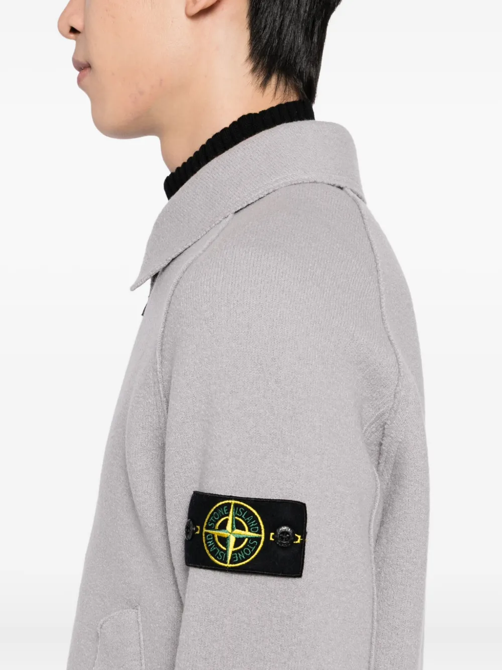 Stone Island Vilten en wollen vest Grijs