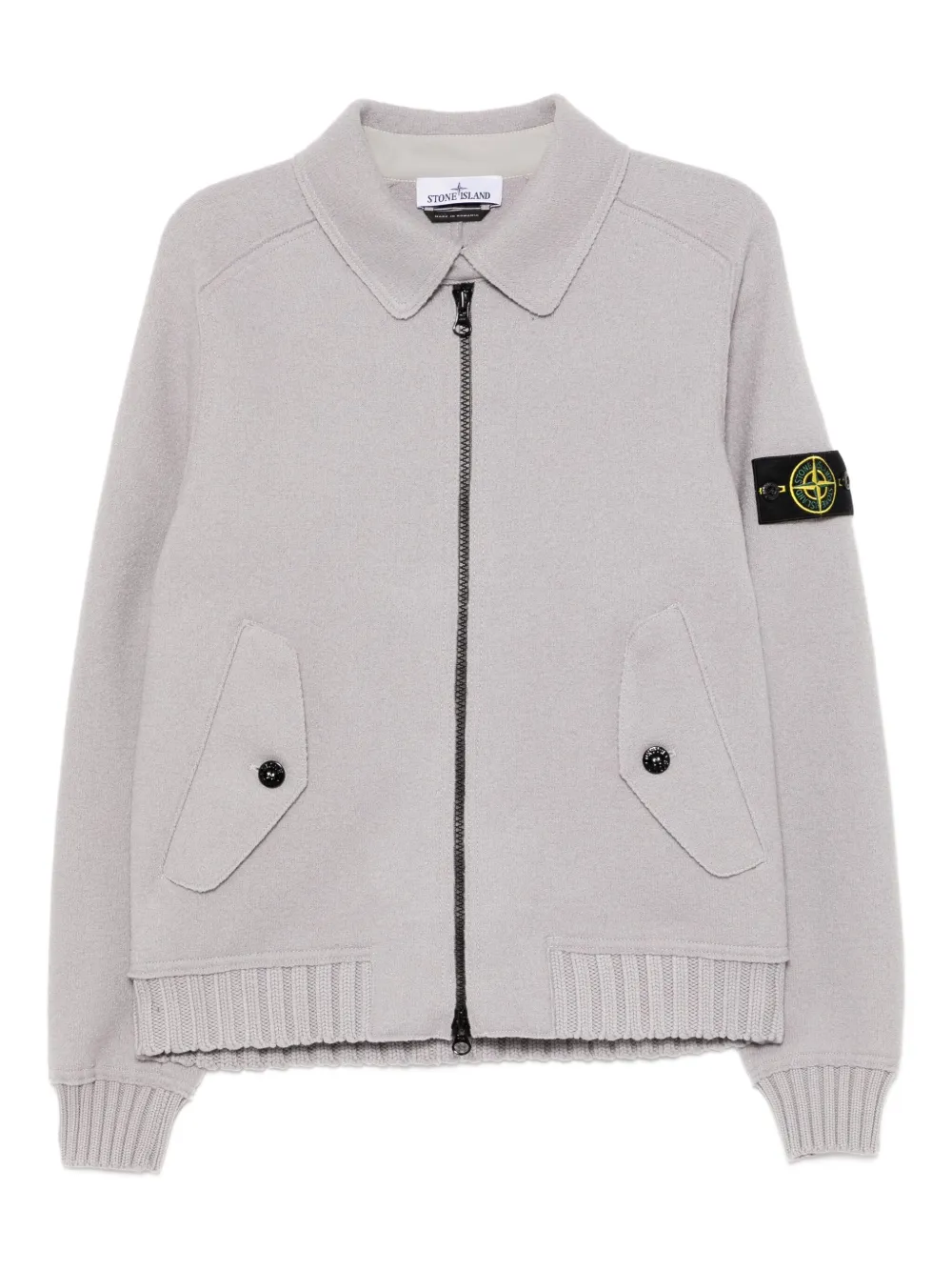 Stone Island felted wool jacket | Grey | Image 1