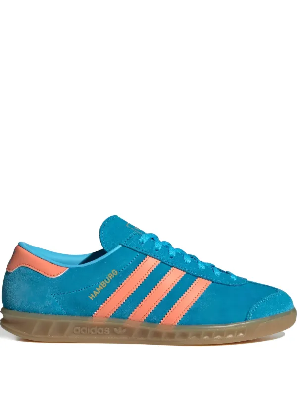 Adidas Hamburg 3-Stripes Sneakers Blue FARFETCH SG