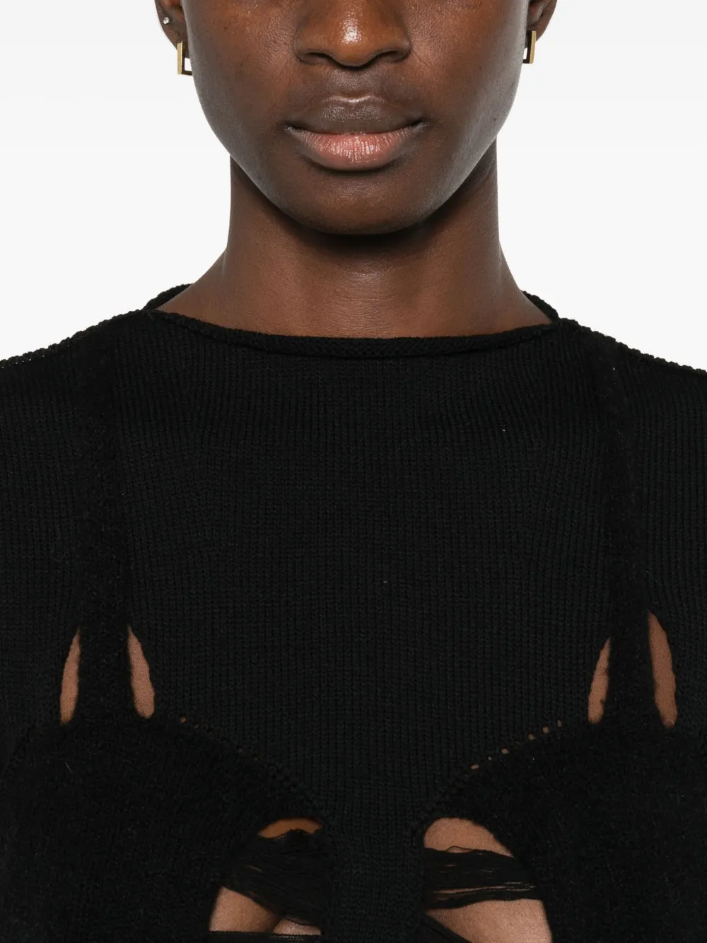 Rick Owens Crew-neck Sleeveless Top In Black