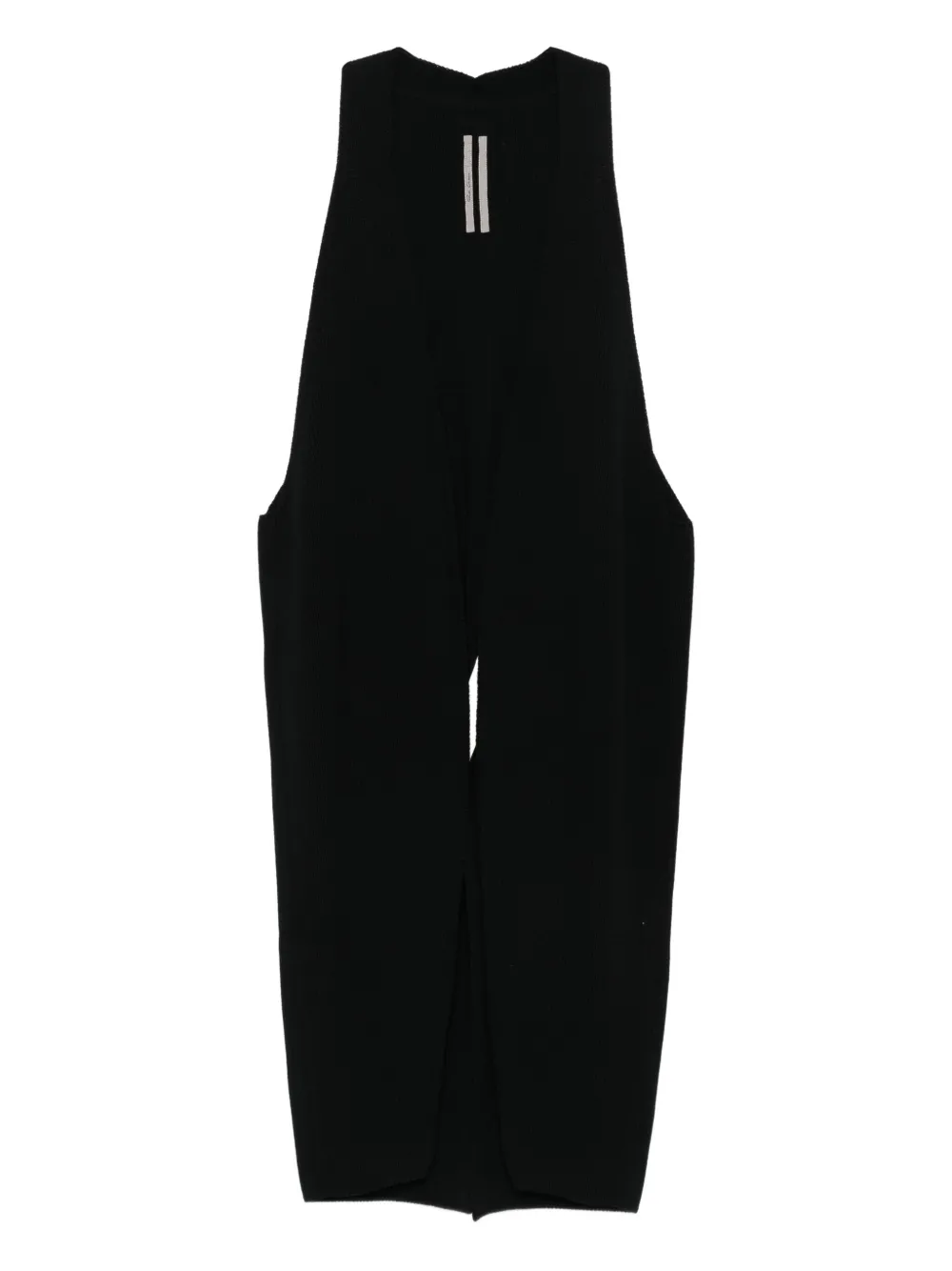 Rick Owens split knit vest | Black | Image 1