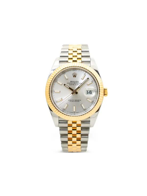 Rolex デイトジャスト 41mm | ホワイト | FARFETCH JP