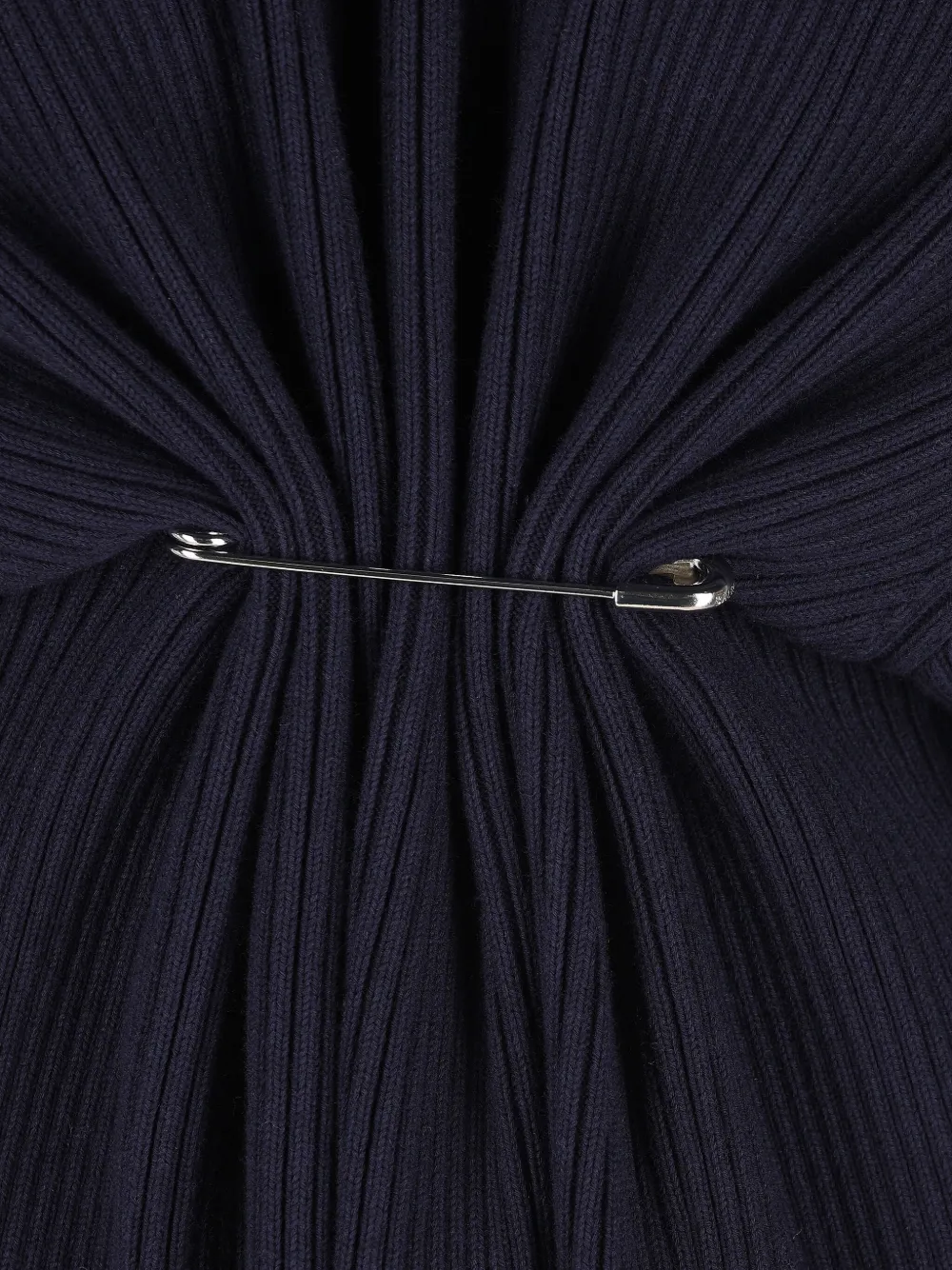 Balenciaga Safety Pin gebreide mini-jurk Blauw