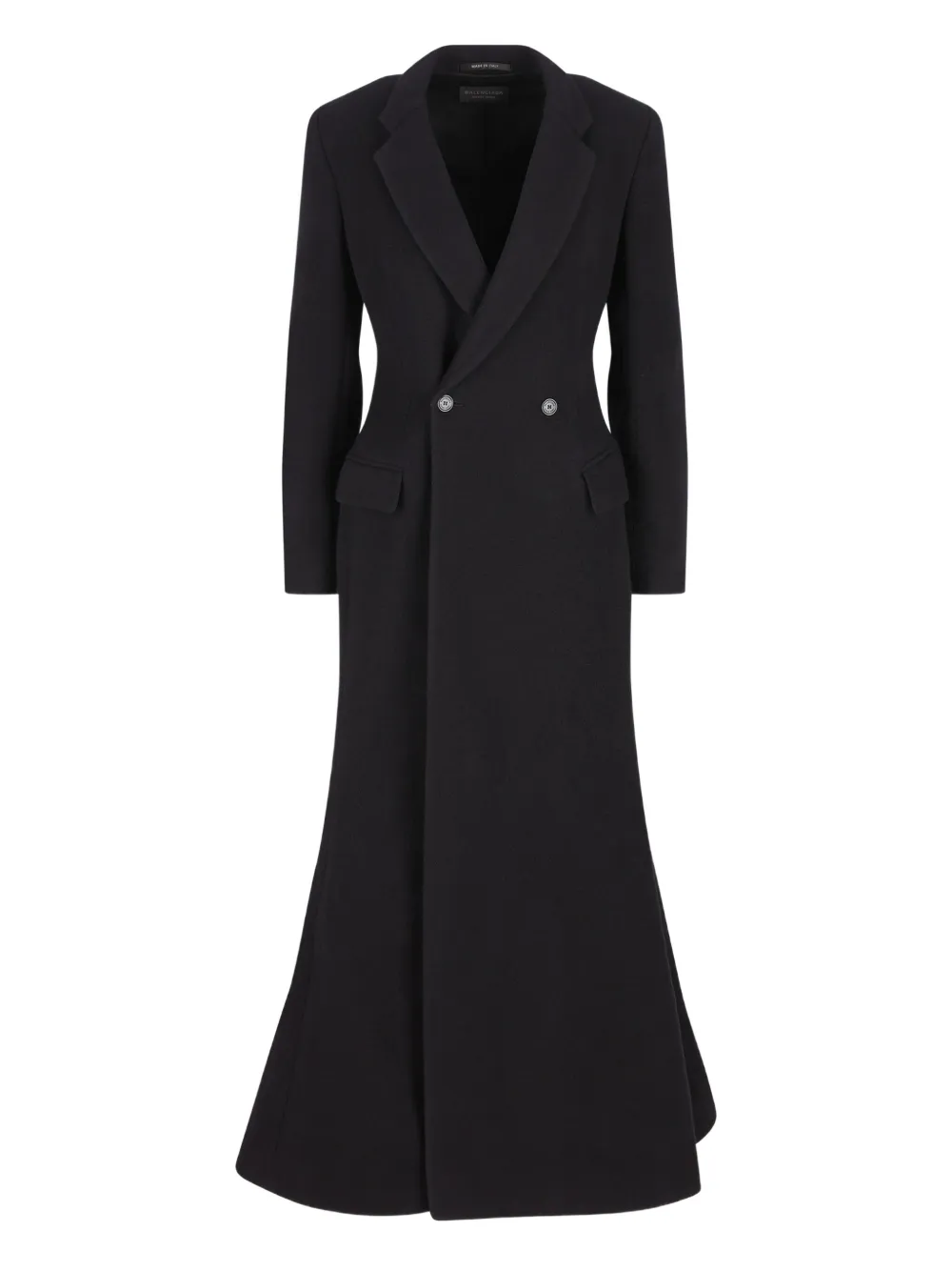 Balenciaga wool double-breasted coat | Black | Image 1