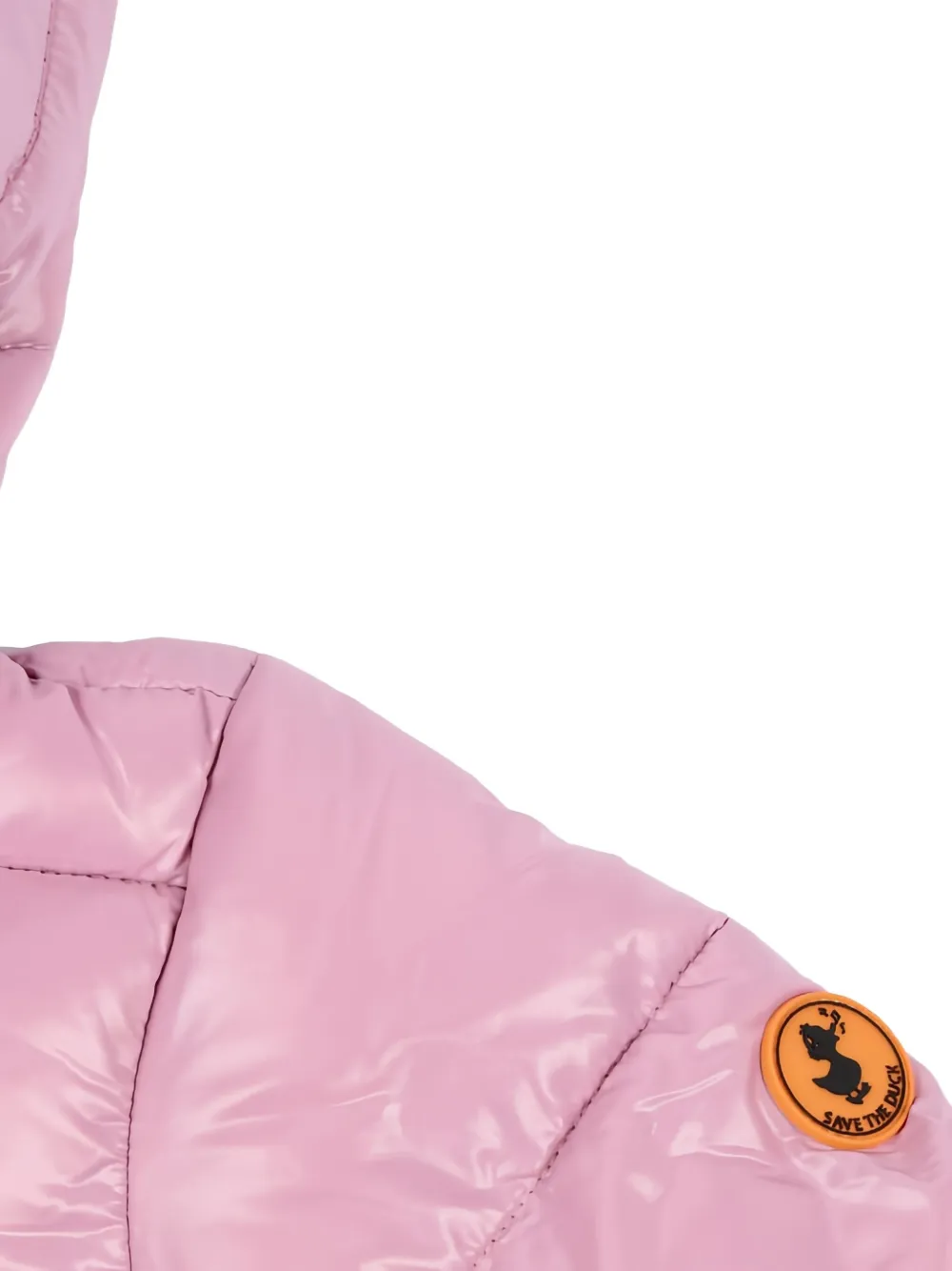  Save The Duck Kids Hooded Padded Jacket - Pink 