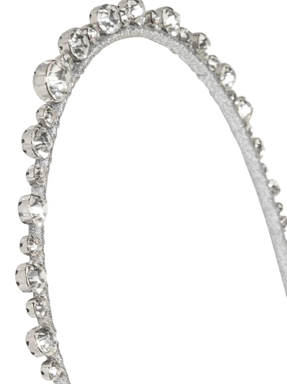 Jennifer Behr Crystal Camille Headband In Silver