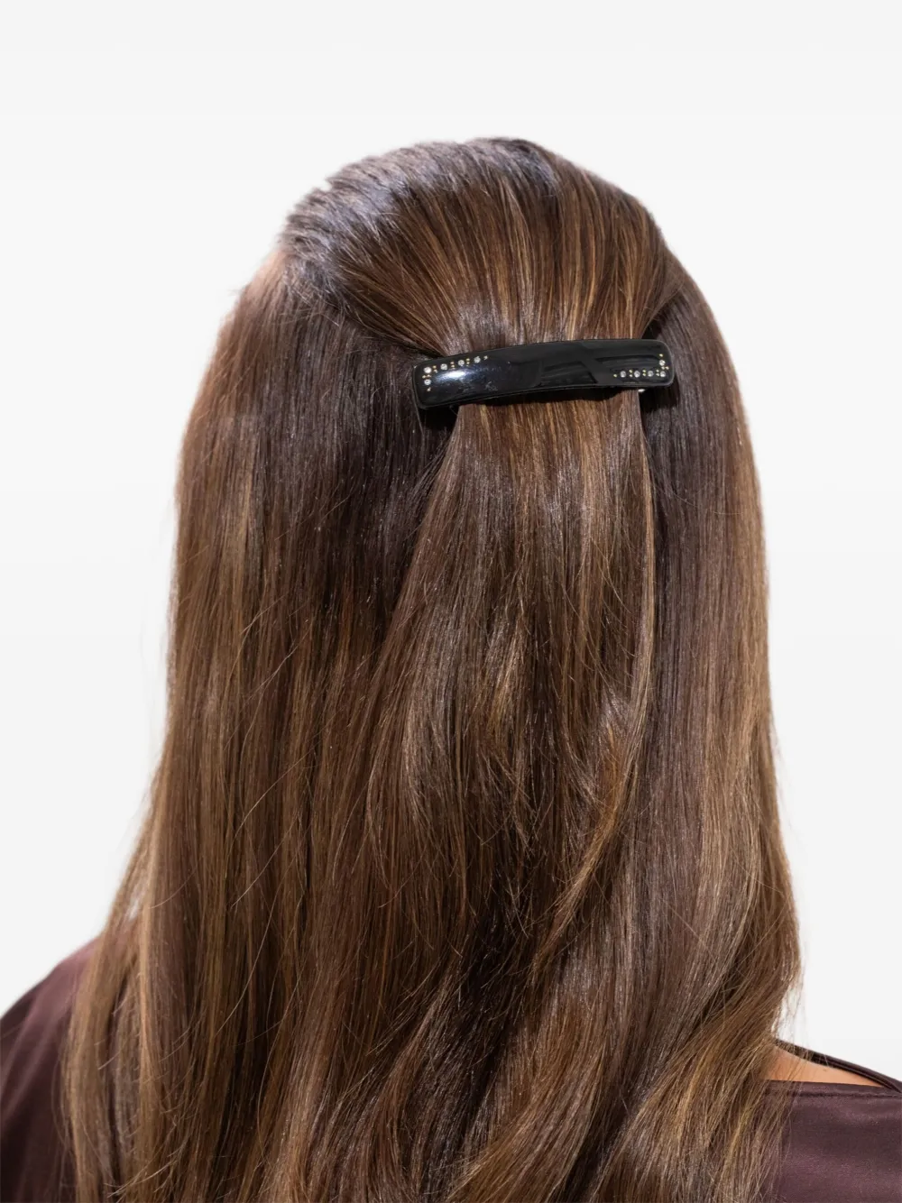 Jennifer Behr Nora French haarspeld met kristallen Zwart