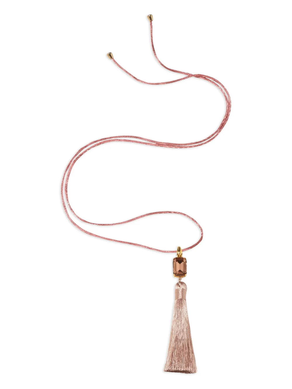 Jennifer Behr Francine Tassel Necklace In Pink