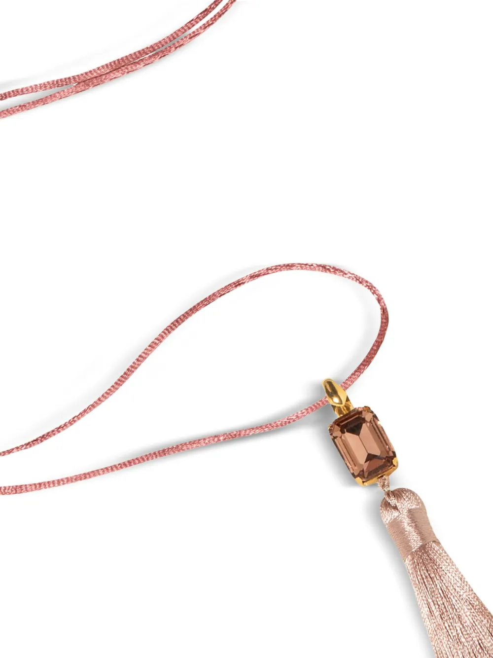 Jennifer Behr Francine Tassel Necklace In Pink