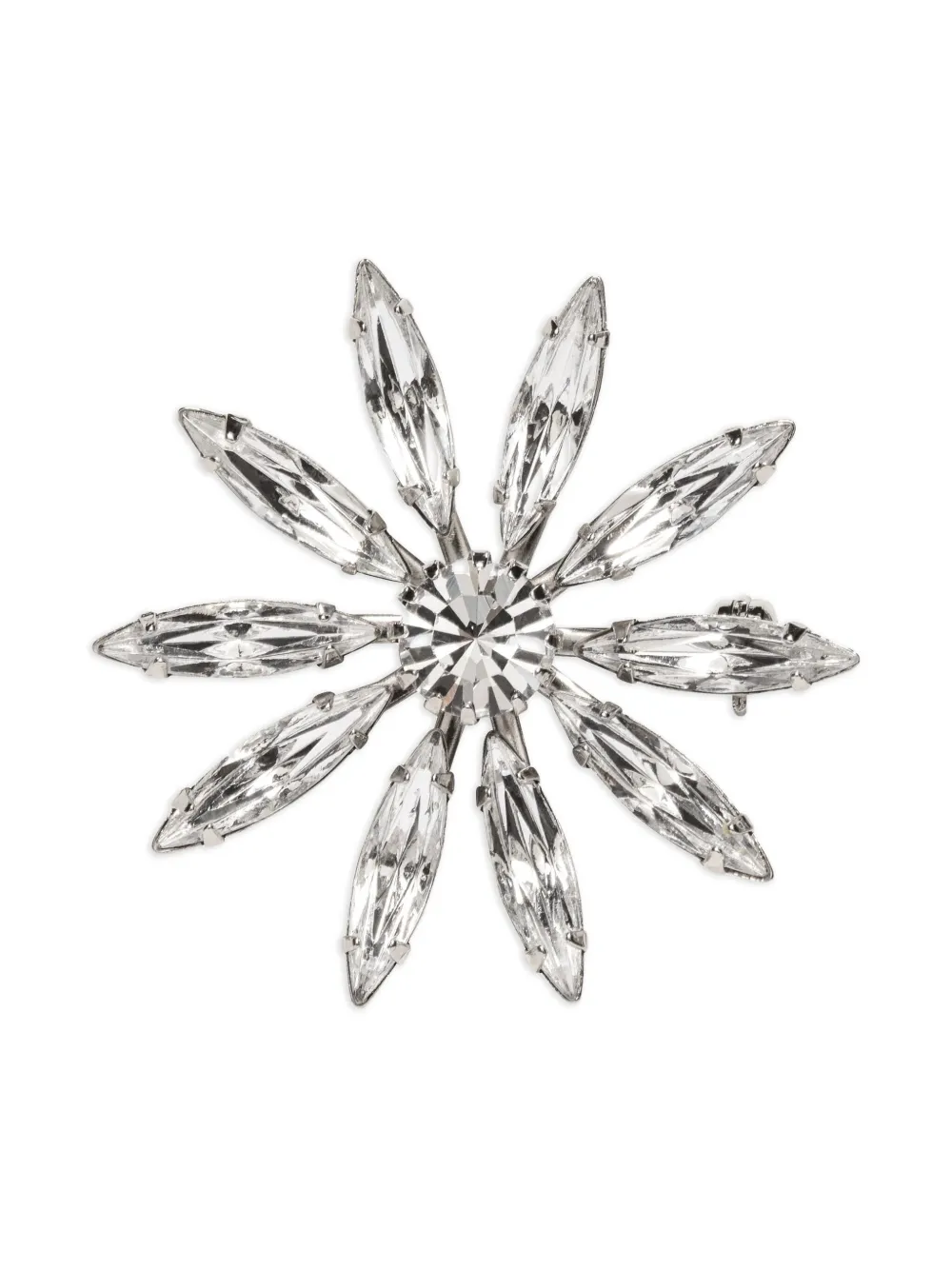 Jennifer Behr Crystal Vita Brooch In Silver