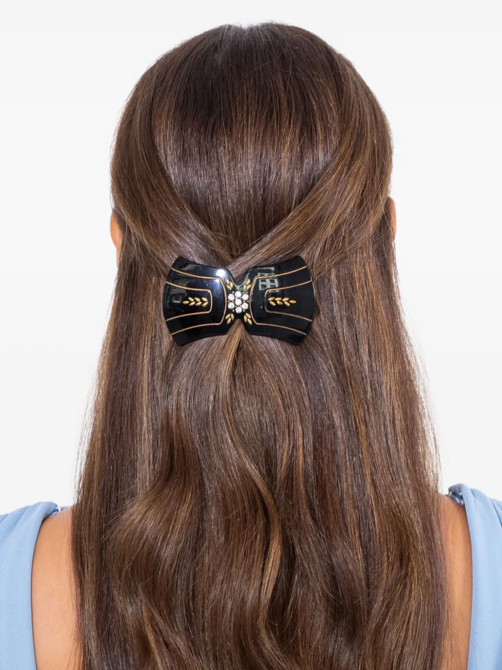 Jennifer Behr Maude verfraaide haarspeld Zwart