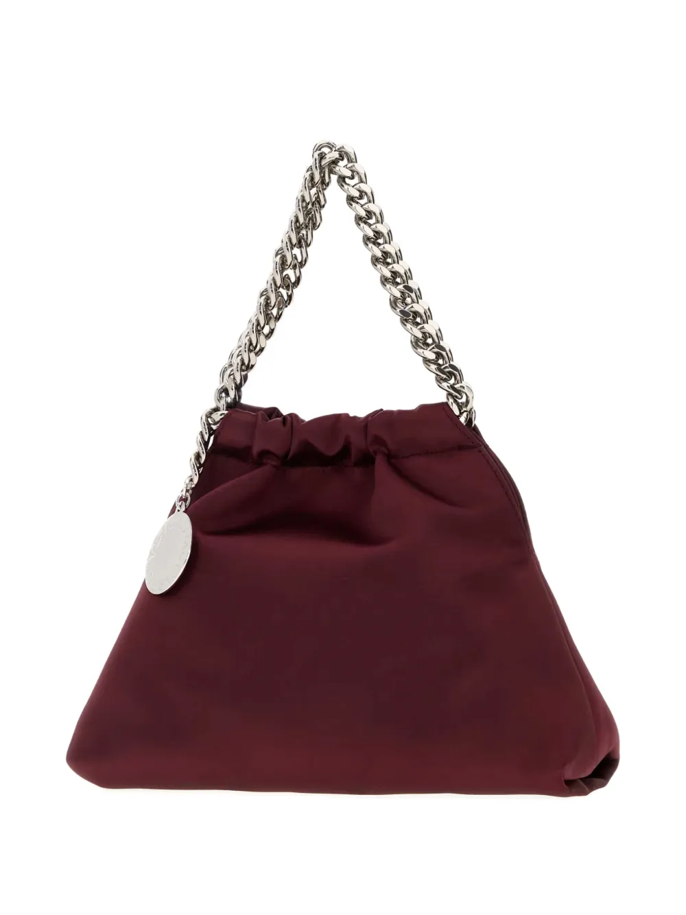 Stella Mccartney Burgundy Satin Falabella Handbag In Burgundy