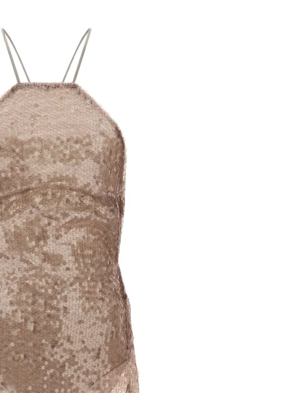Andamane Sequin-appliqu Maxi Dress - Pink