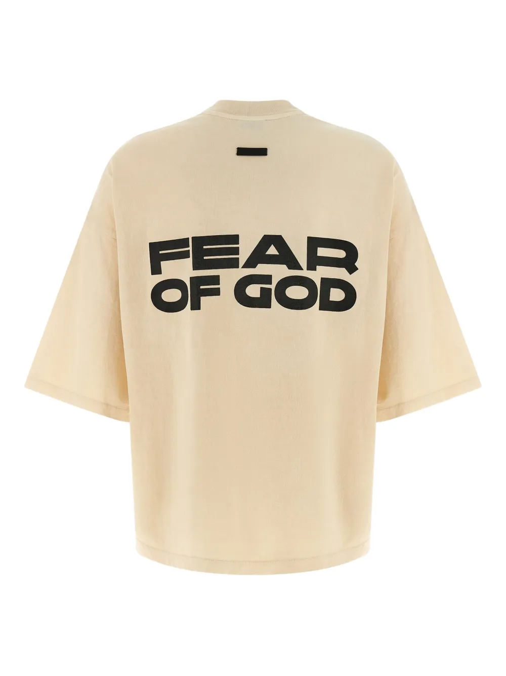Fear Of God Graphic Print Crew Neck Short Sleeve T-shirt In Brown