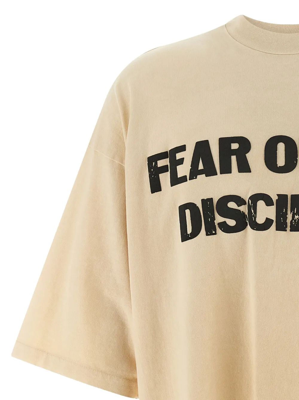 Fear Of God Graphic Print Crew Neck Short Sleeve T-shirt In Brown