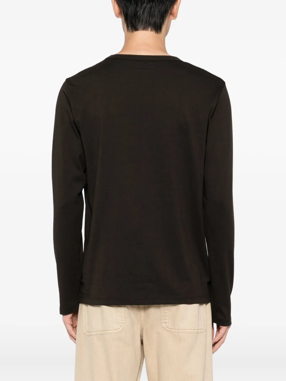 Agnès B. Logo-print T-shirt In Brown