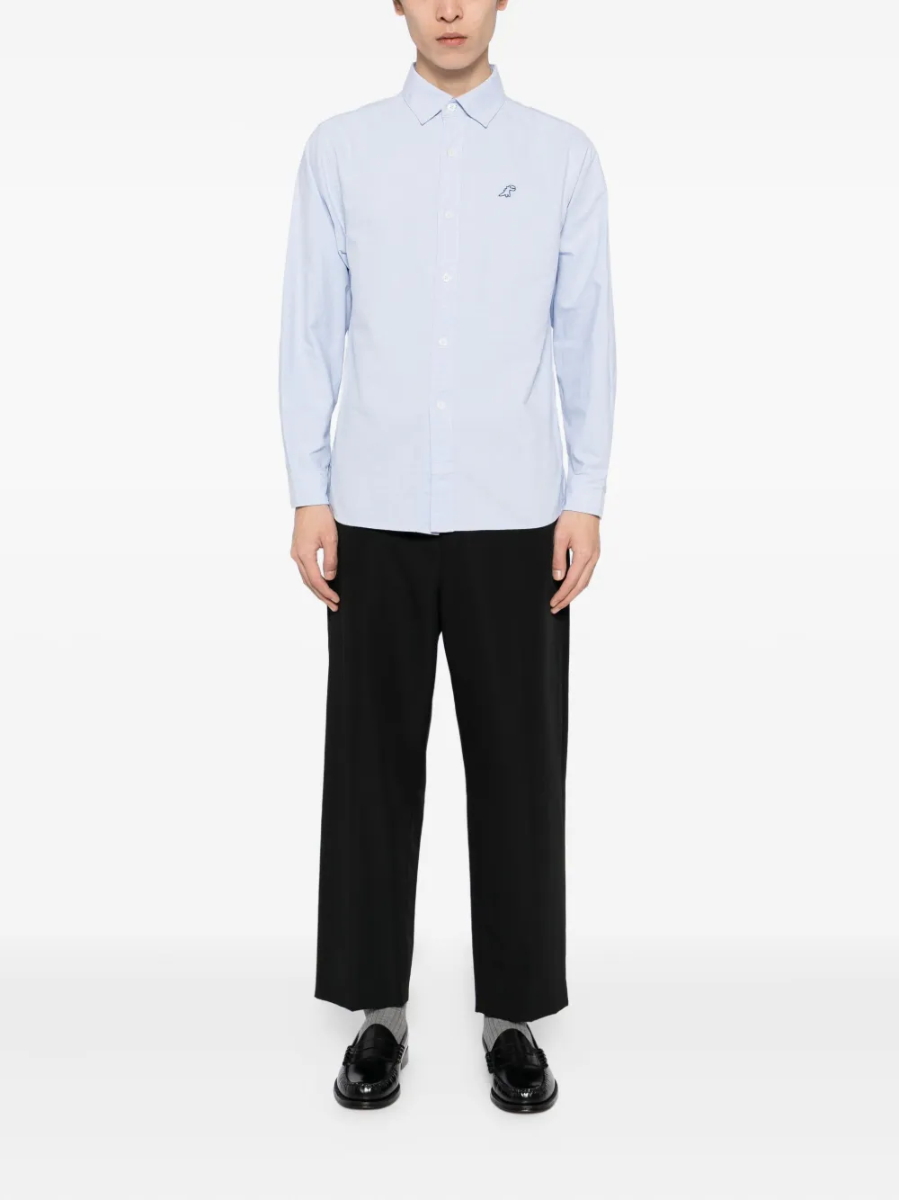 SPORT b. by agnès b. Dino-embroidered shirt - Blauw