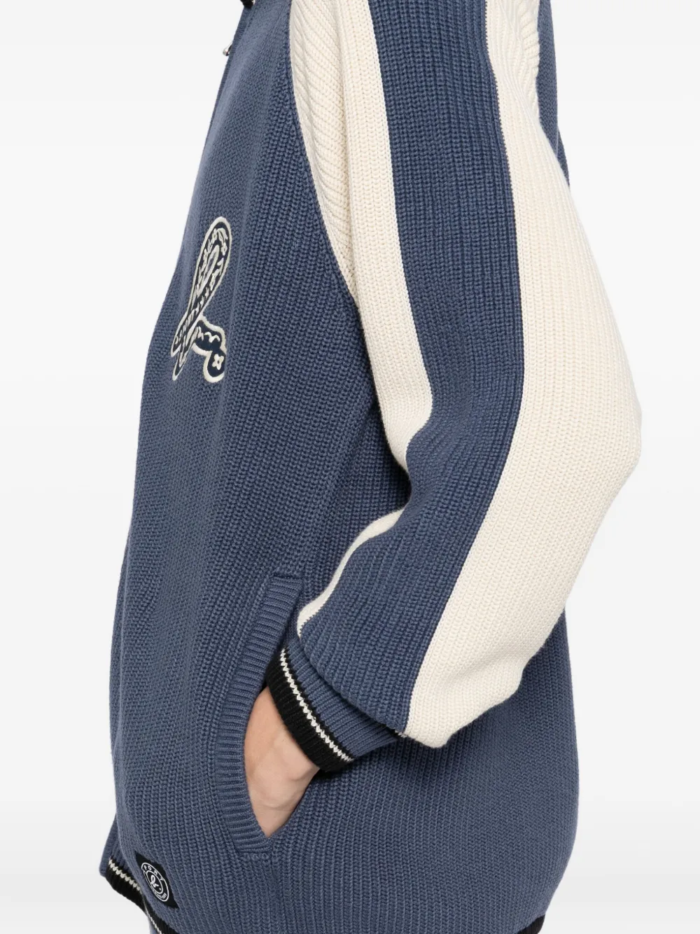 SPORT b. by agnès b. Vest met geborduurd logo Blauw