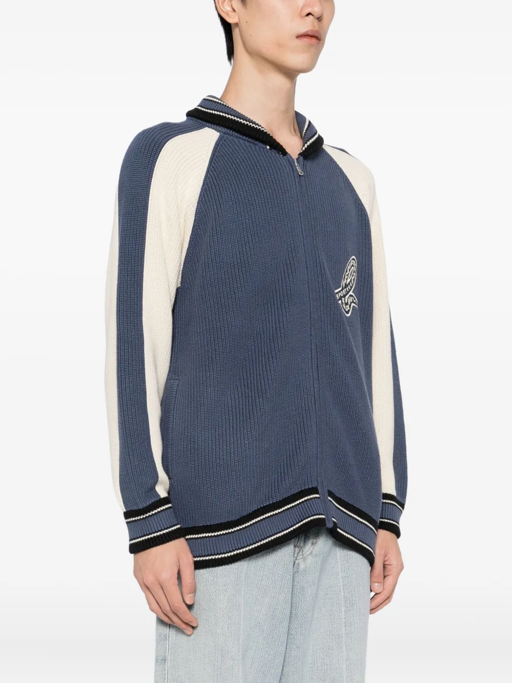 SPORT b. by agnès b. Vest met geborduurd logo Blauw