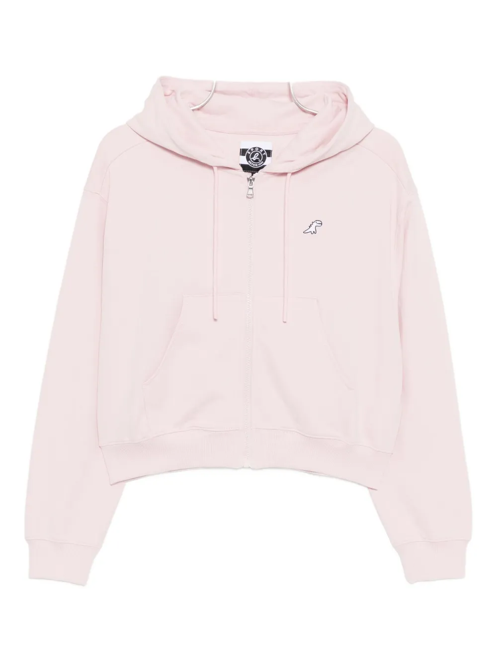 Sport B. By Agnès B. Dino-embroidered Hoodie In Pink
