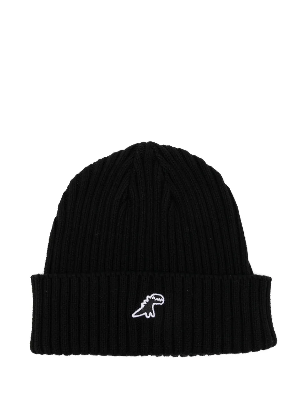 Sport B. By Agnès B. Dino-embroidered Beanie In Black