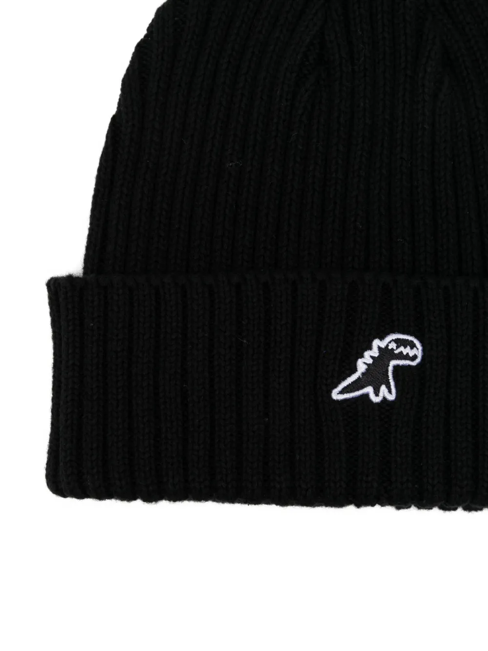 Sport B. By Agnès B. Dino-embroidered Beanie In Black