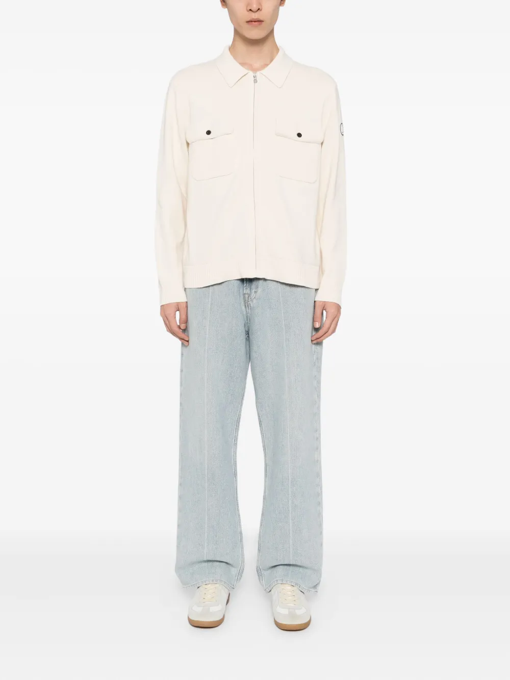 SPORT b. by agnès b. Vest met logopatch Beige