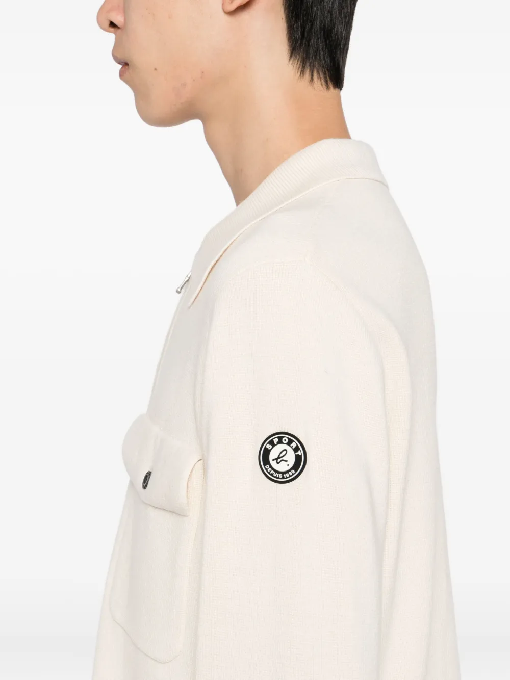 SPORT b. by agnès b. Vest met logopatch Beige