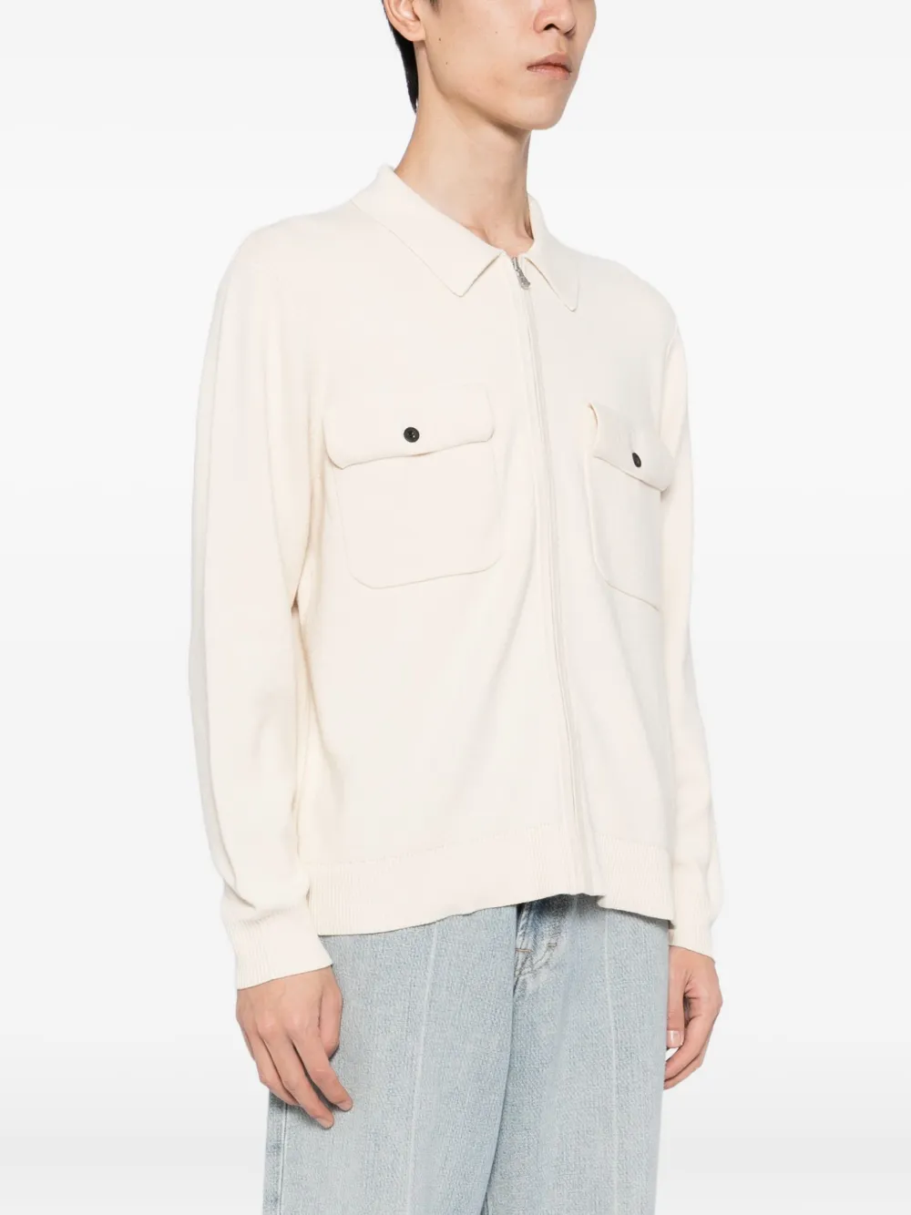 SPORT b. by agnès b. Vest met logopatch Beige