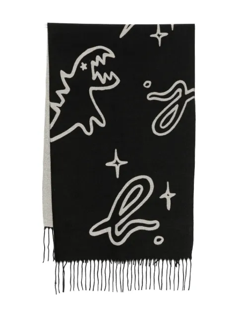 SPORT b. by agnès b. Dino-intarsia scarf