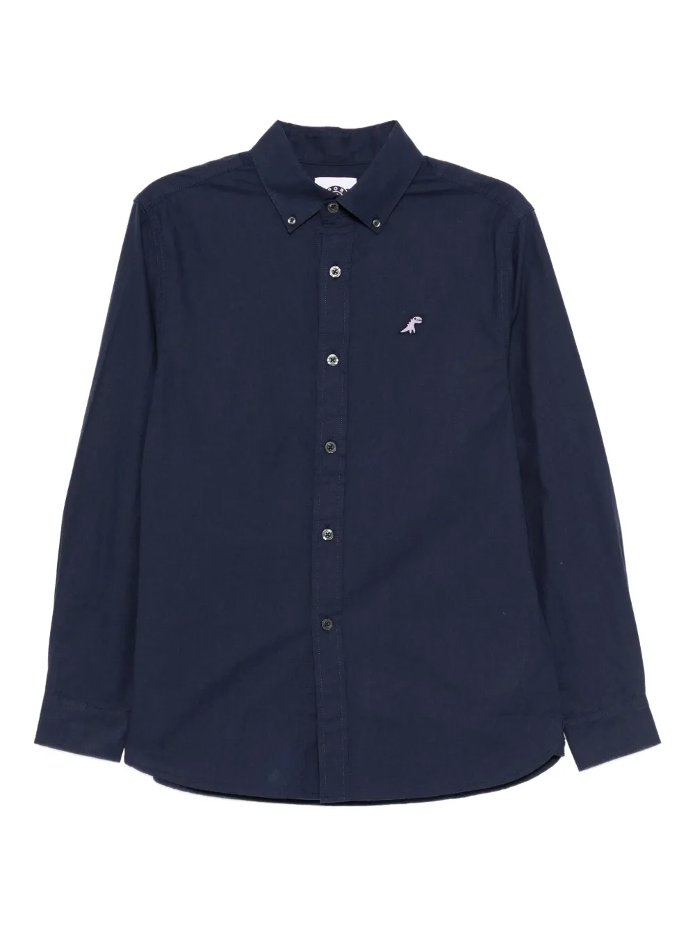 SPORT b. by agnès b. Dino-embroidered shirt - Blu