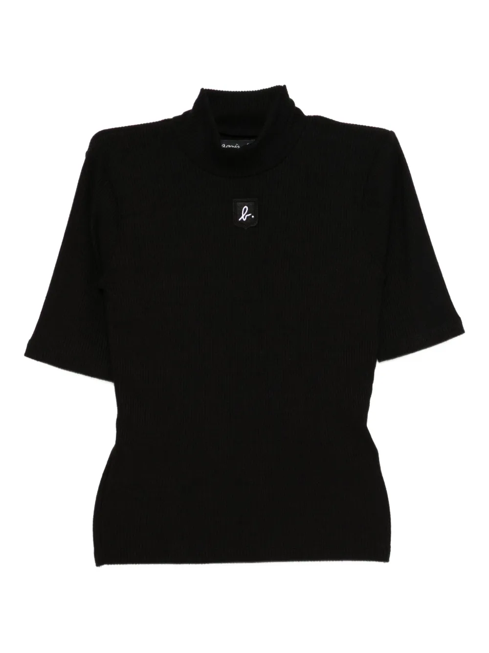agnès b.  logo-patch top | Black | Image 1
