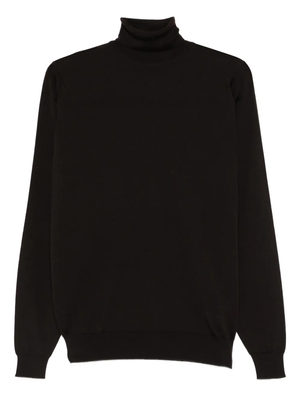 John Smedley Cherwell Roll-neck Sweater In Black
