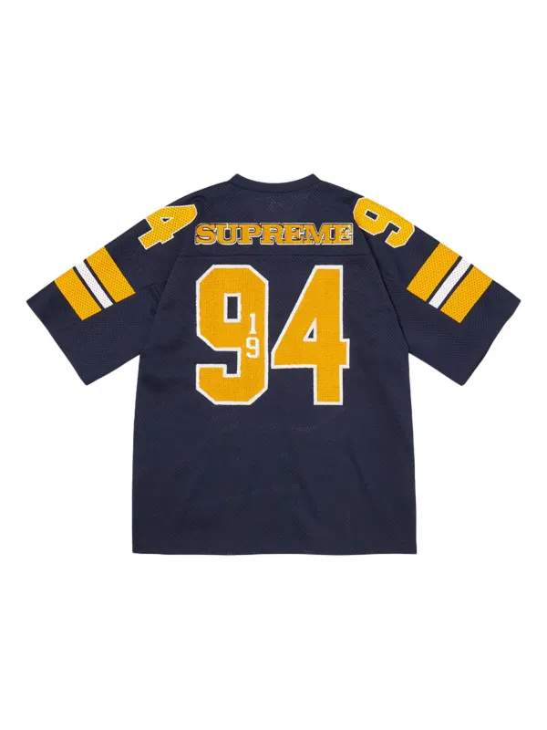 Supreme Sequin Football Jersey 94 ネイビー Supreme Sequin Football Jersey T-shirt | Blue | FARFETCH
