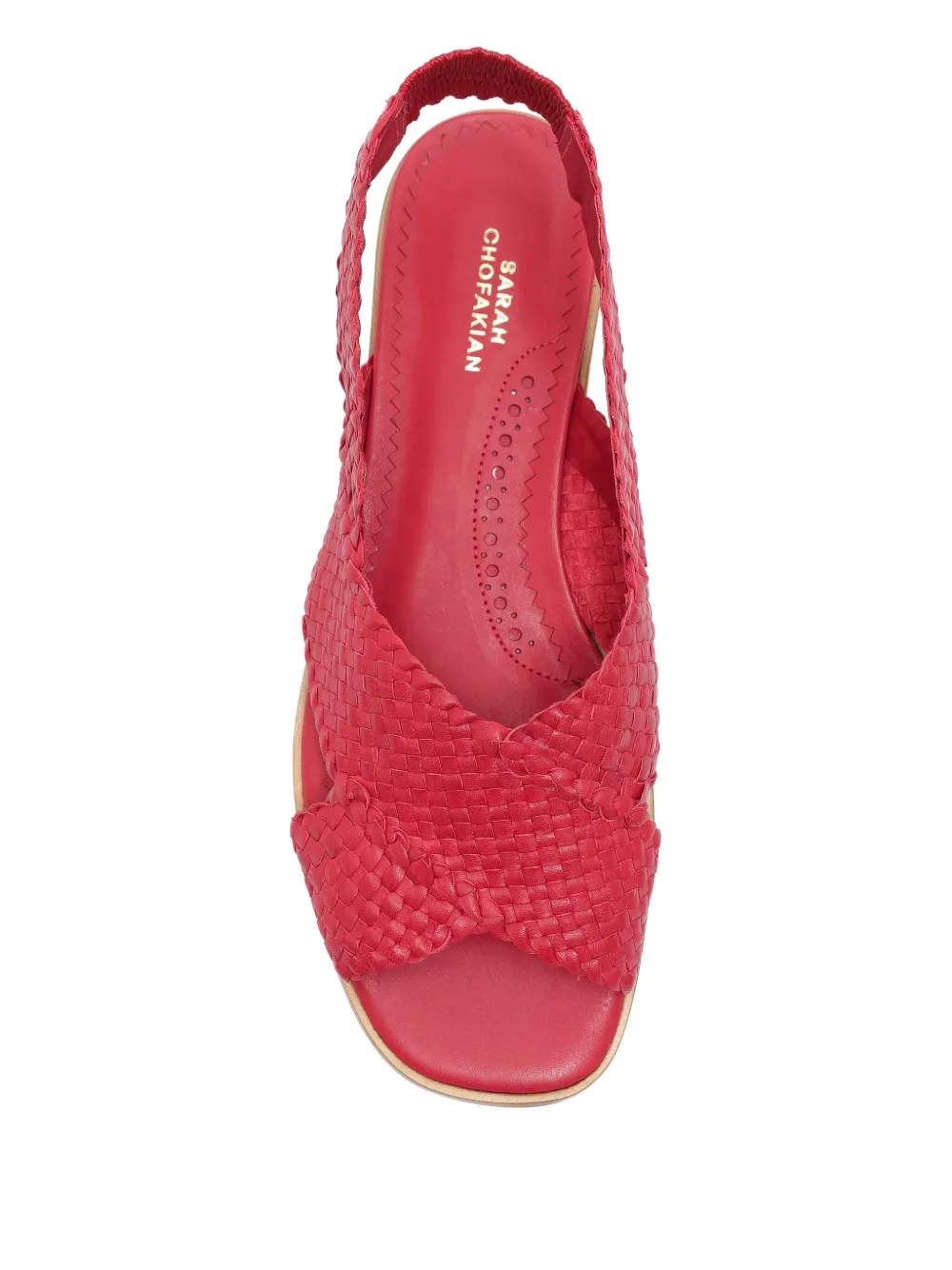 Sarah Chofakian Colonel sandals Rood