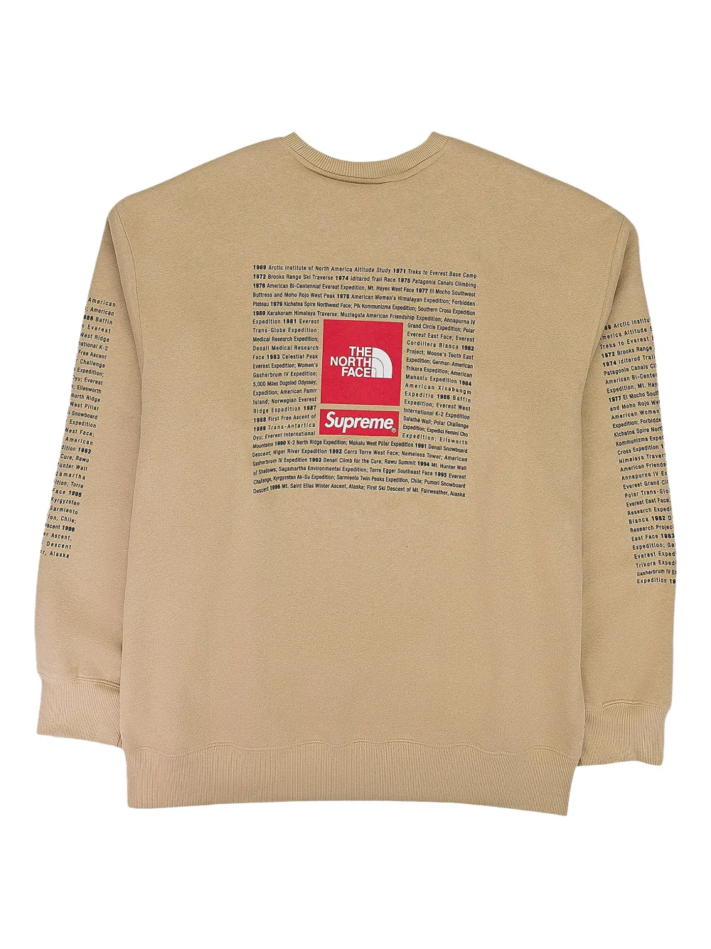 Supreme x The North Face crew-neck sweatshirt - Beige